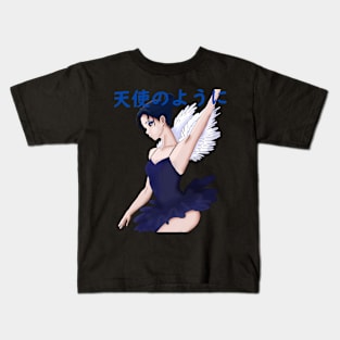 90s Anime Angel Ballerina Kids T-Shirt